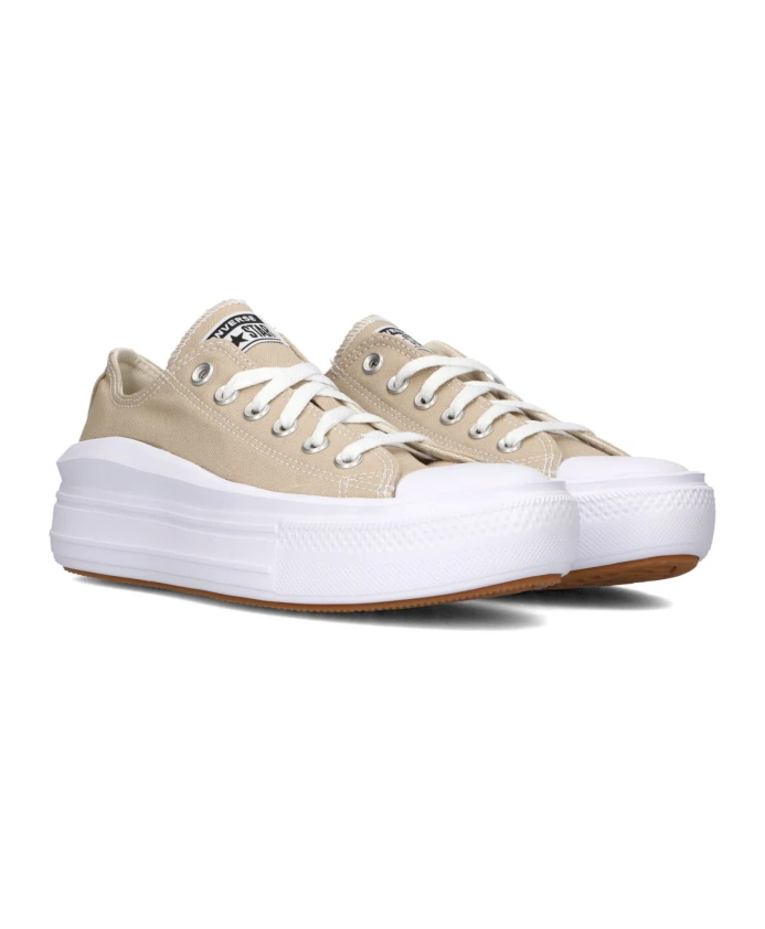

Низкие кеды из плотной ткани Converse, бежевый