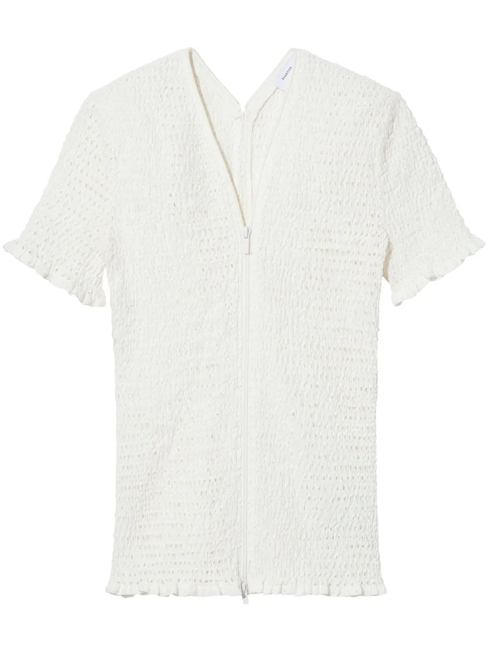 

Блузка в технике кроше на молнии Proenza Schouler White Label, белый