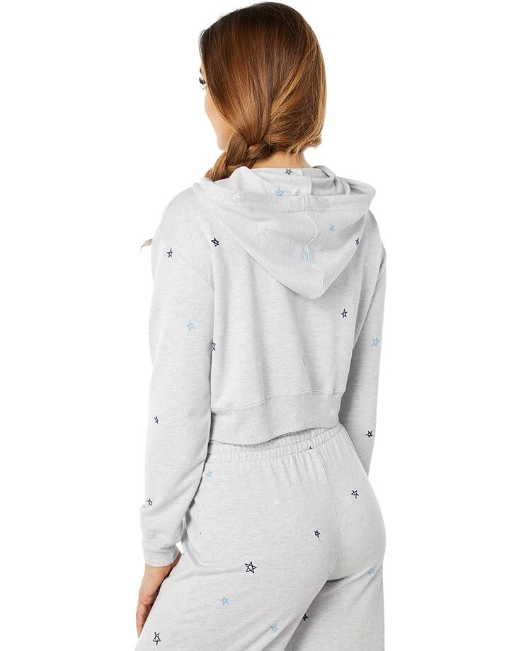 

Худи Splendid Sundown Joey Star Embroidered Hoodie, цвет Heather Grey Multi