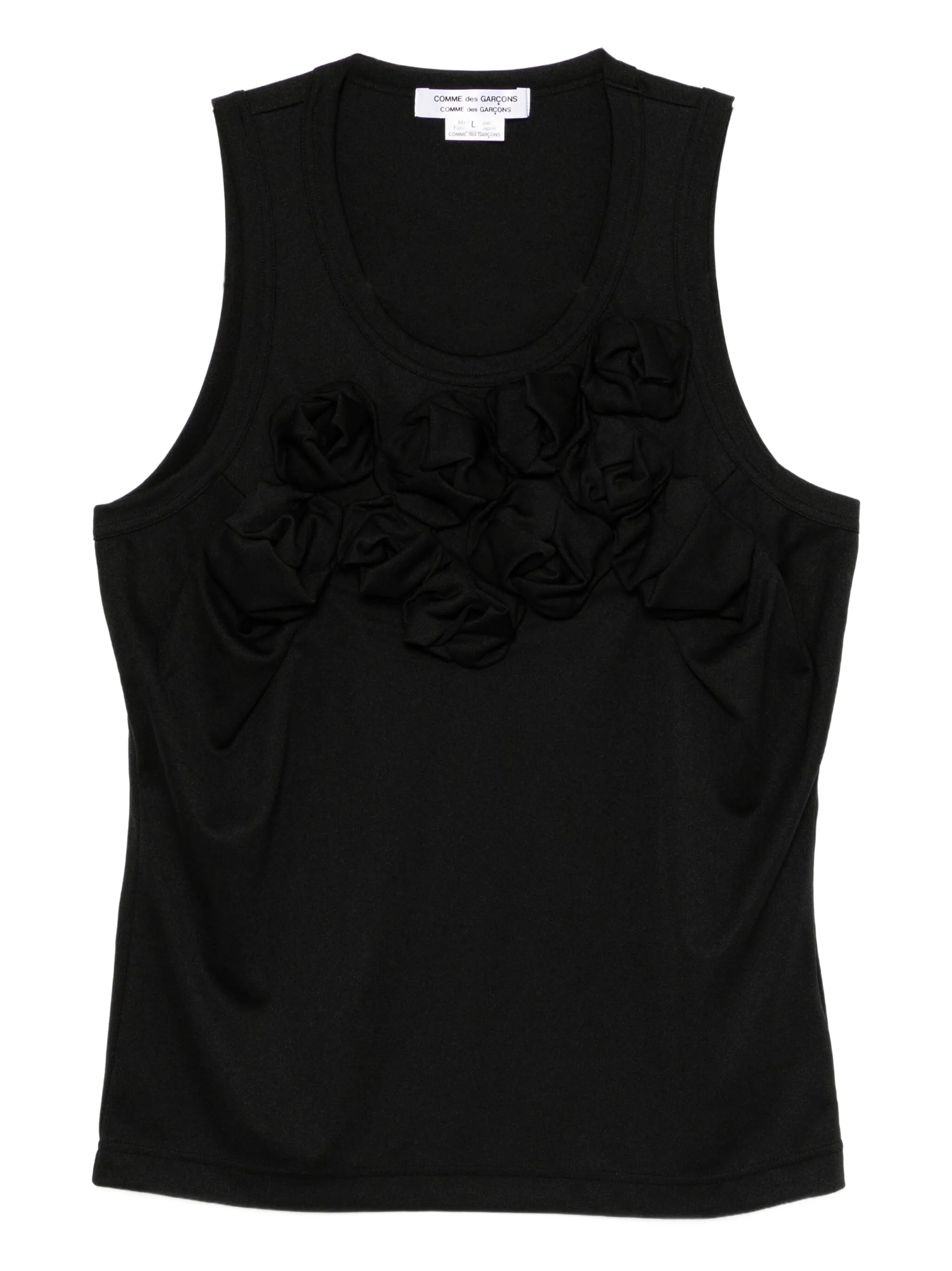 

Топ с оборками Comme Des Garçons Comme Des Garçons, черный