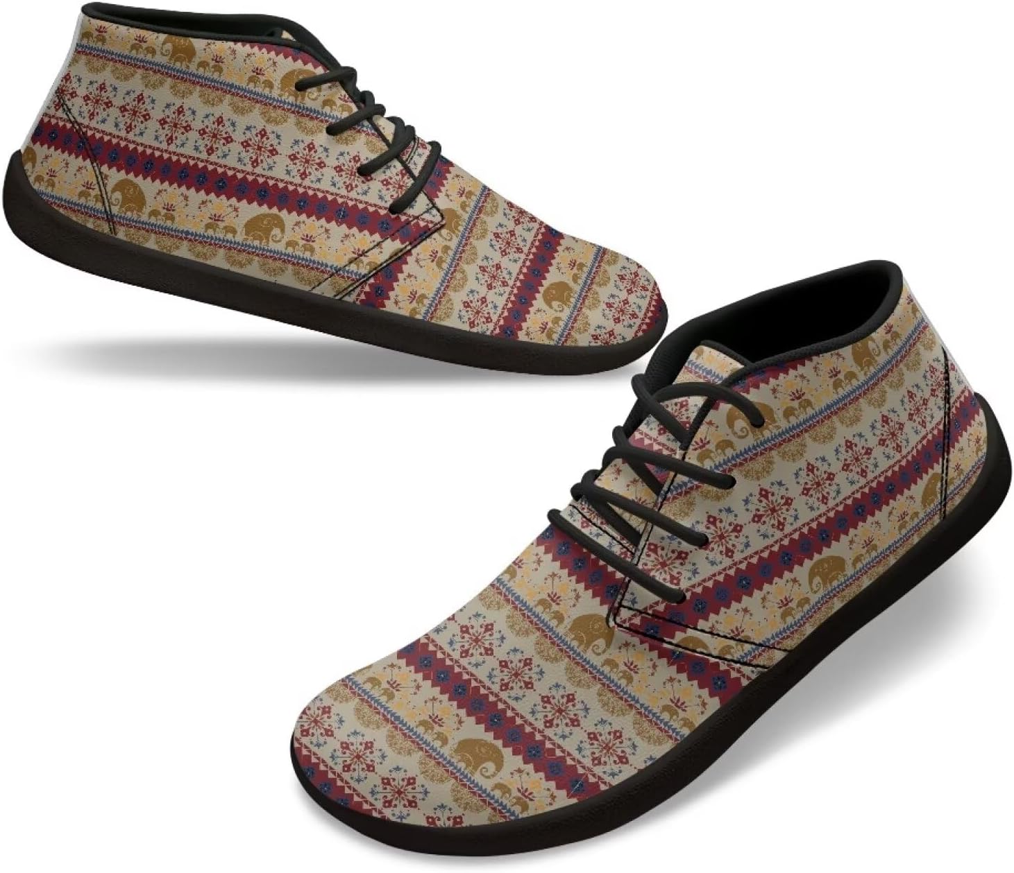 

Мужские низкие кроссовки из ПУ-кожи, обувь, широкие носки, прогулочные кроссовки с нулевым перепадом, нескользящие повседневные спортивные кроссовки, размеры США 5-14 Qoiuvncy, Aztec Elephant