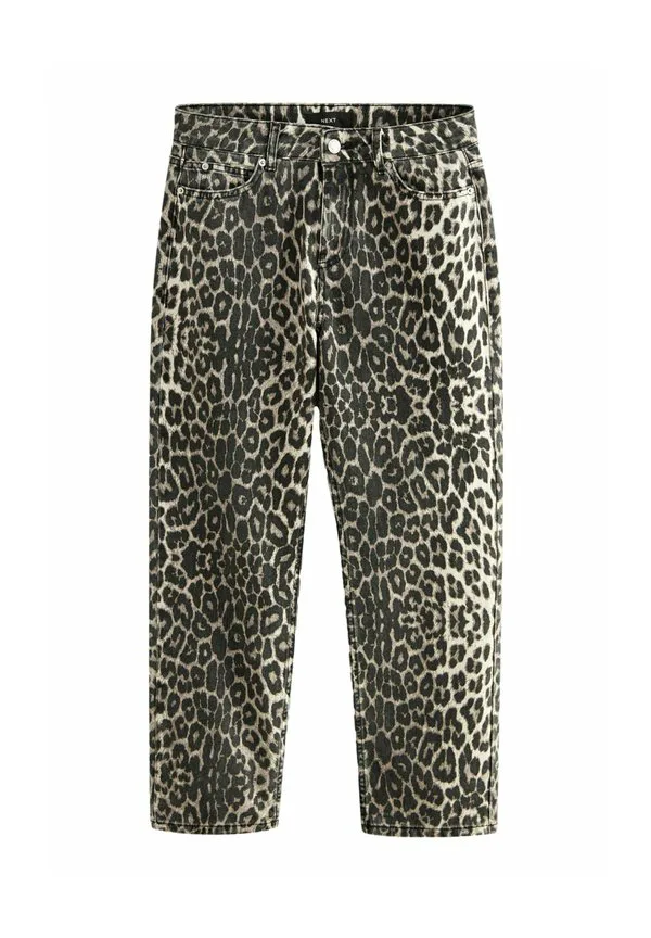 Джинсы-Сигареты стандартного кроя Next, Leopard Print — фото 4