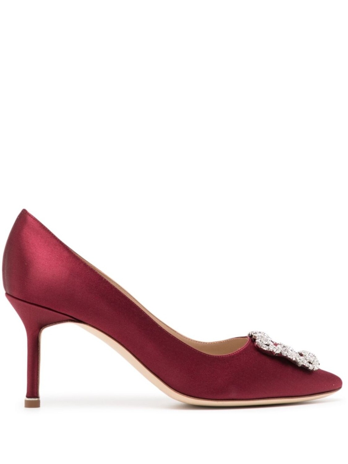 Туфли-лодочки Hangisi 70 с кристаллами Manolo Blahnik, красный