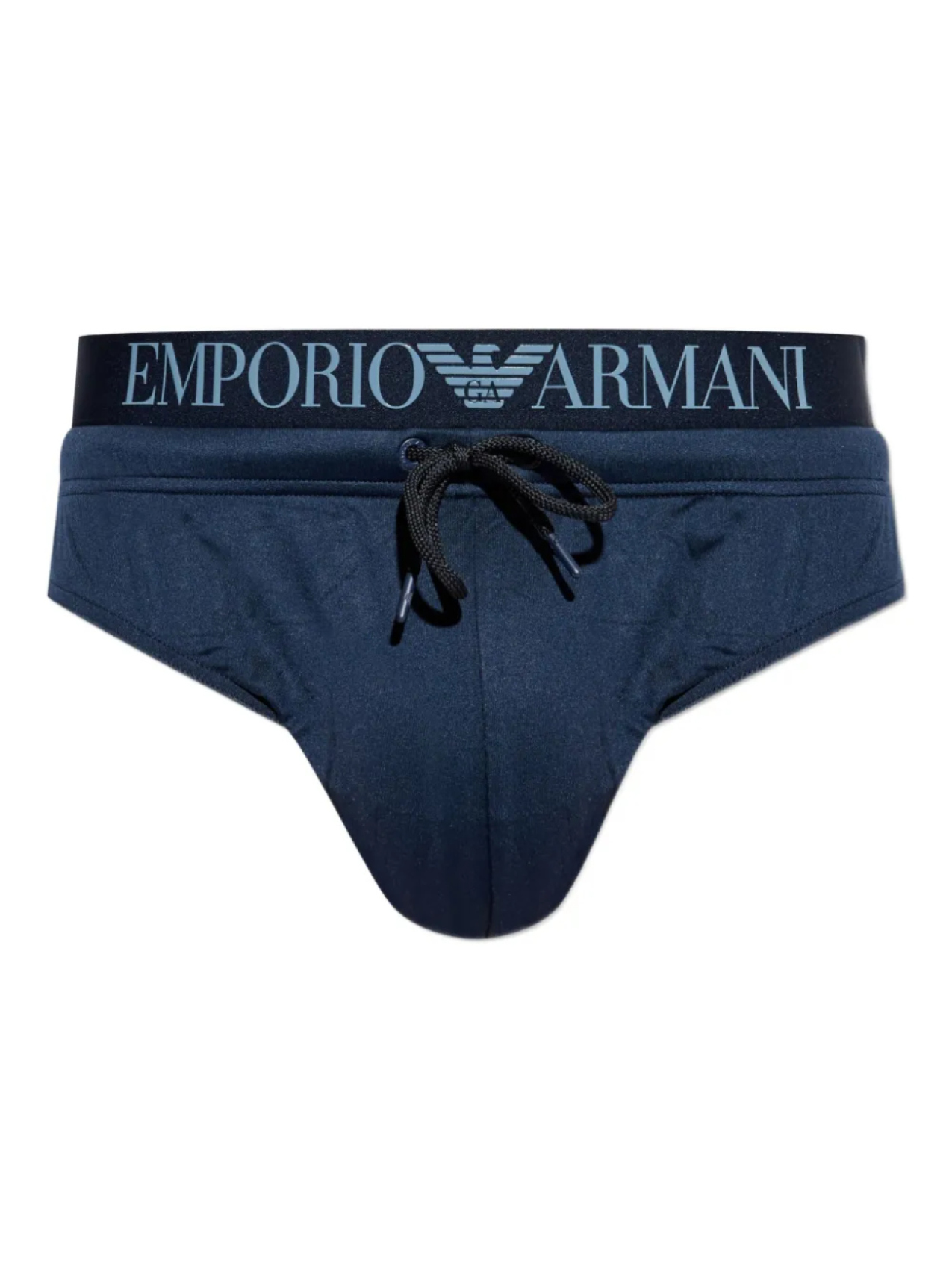

Плавки с логотипом на ленте Emporio Armani, синий
