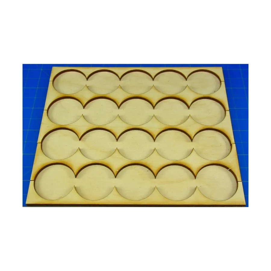 

Поднос для рангов – форма 5x4, круглые основания 32 мм, Miniature Movement Trays - Rank (Litko Aerosystems)