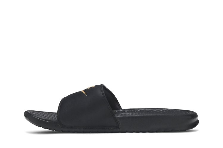 Кроссовки Nike Benassi Slides 'Just Do It', черный — фото 3