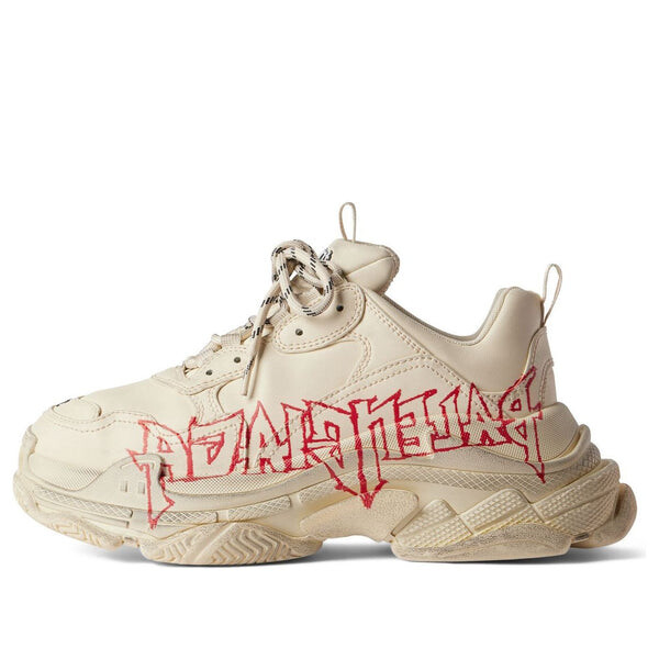 Кроссовки triple s diy metal 'beige red black' Balenciaga, бежевый