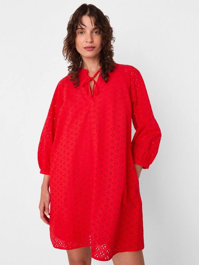 

Мини-платье с вышивкой Broderie Anglaise Whistles, Red