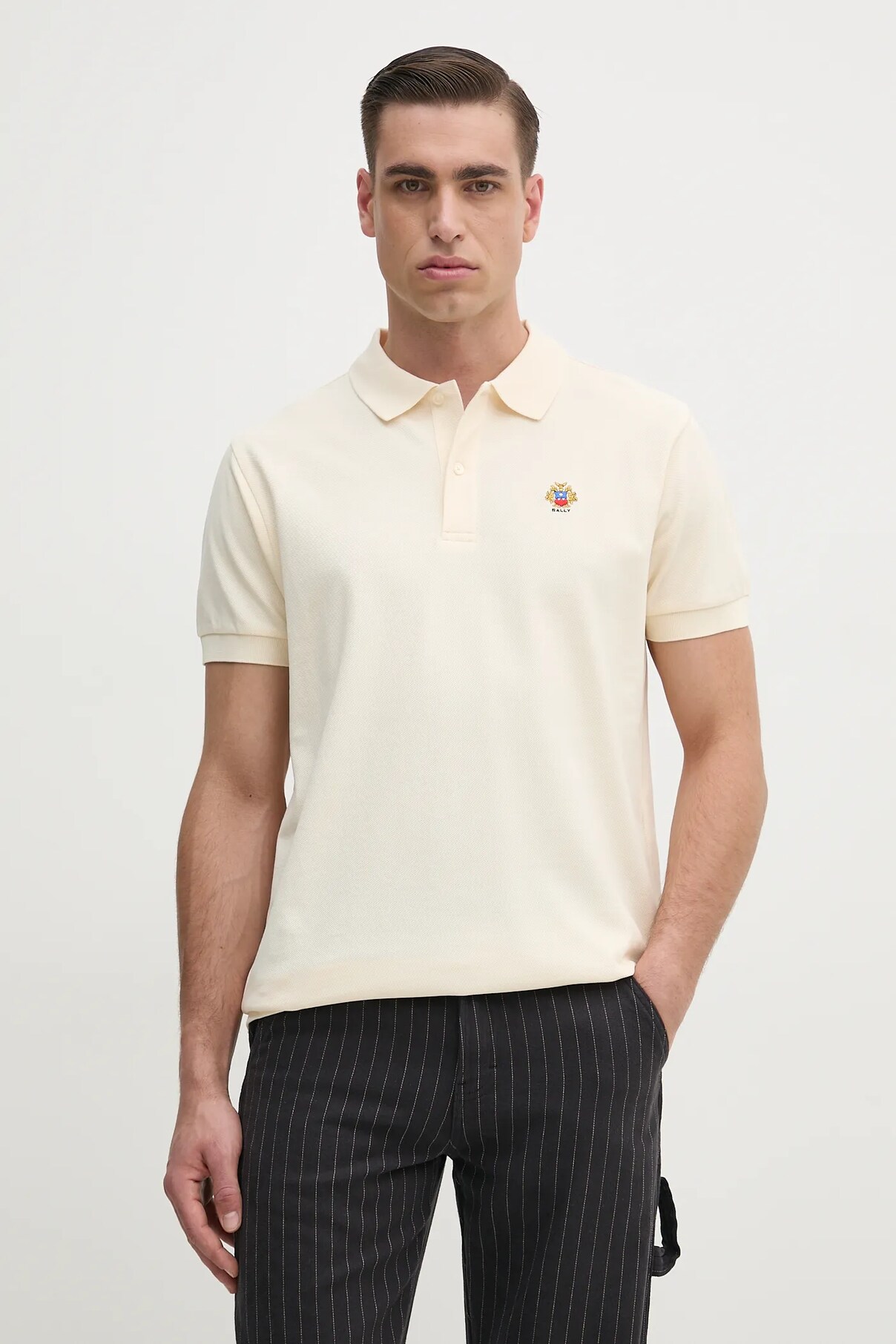 

Поло из хлопка Bally, бежевый