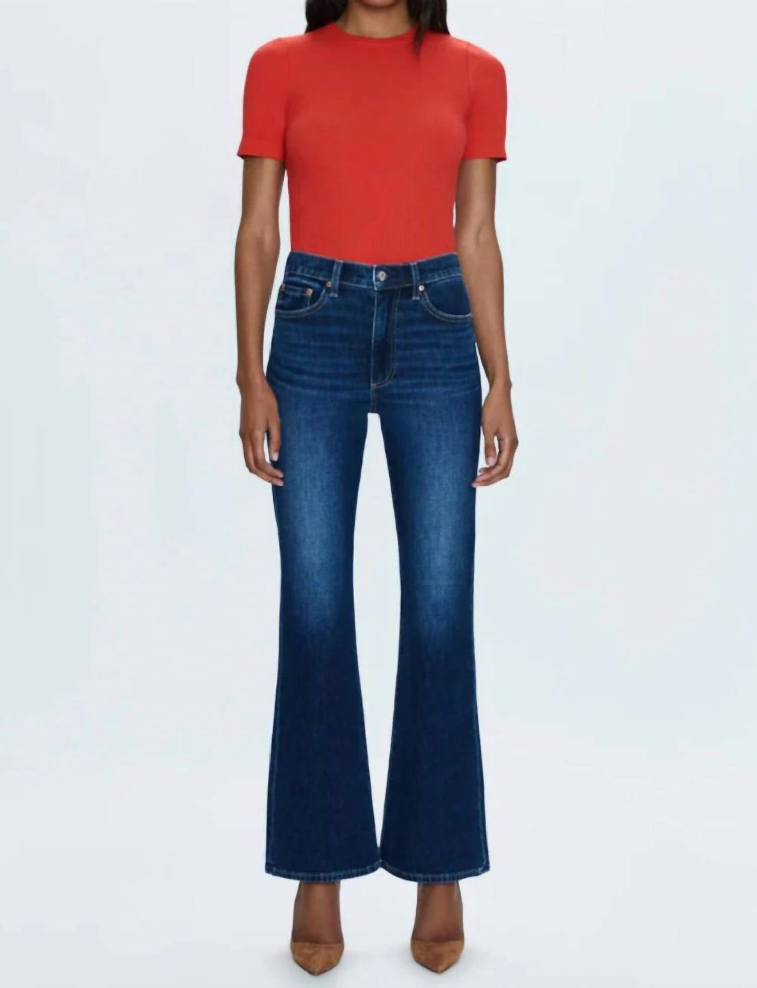 

Джинсы Lennon High Rise Crop Boot в Гринвиче PISTOLA, Greenwich