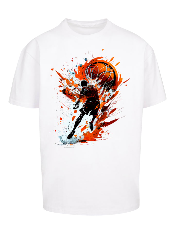 

Футболка Basketball Splash Sport OVERSIZE TEE белого цвета F4NT4STIC, Белый, Футболка Basketball Splash Sport OVERSIZE TEE белого цвета F4NT4STIC
