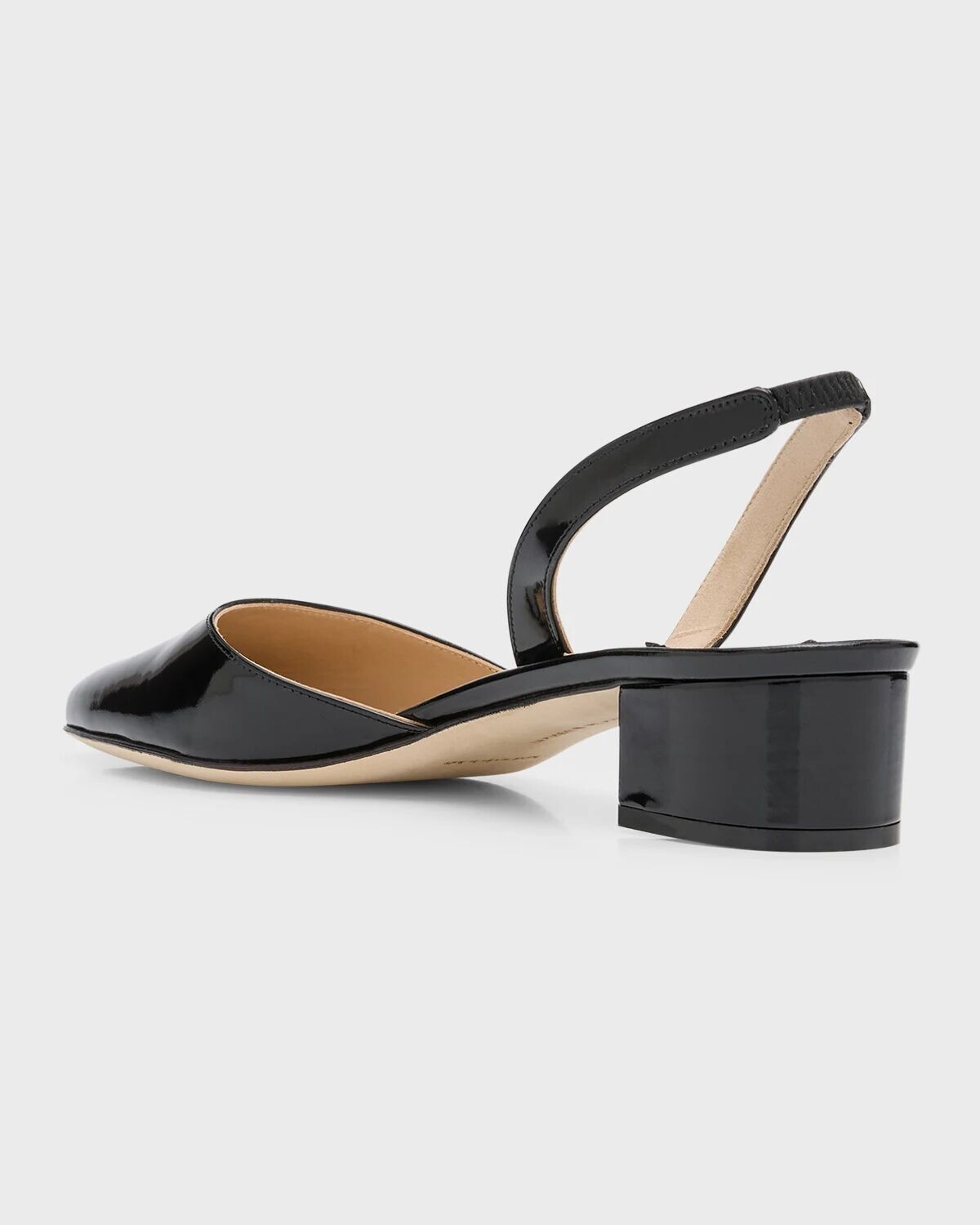 Кожаные балетки Aspro с пяткой на пятке Manolo Blahnik, цвет Black — фото 4