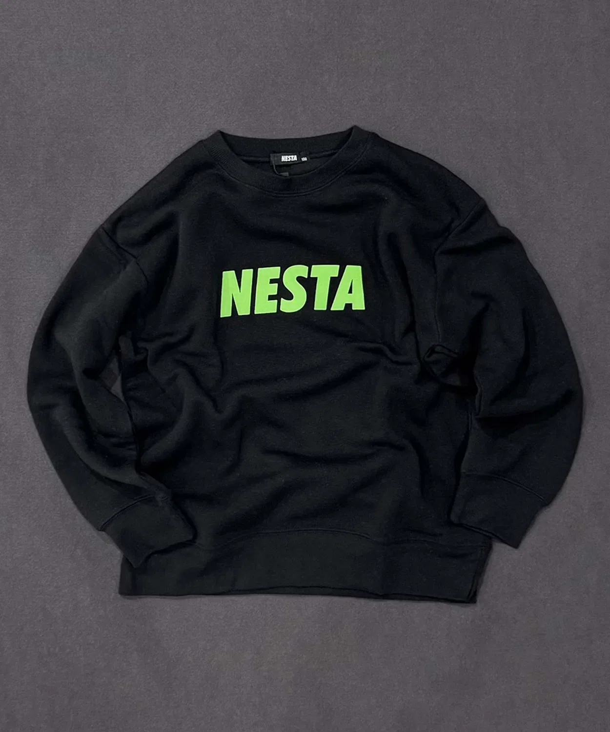 Свитшот оверсайз NESTA BRAND полиэстер 80% хлопок 20% серый — фото 4