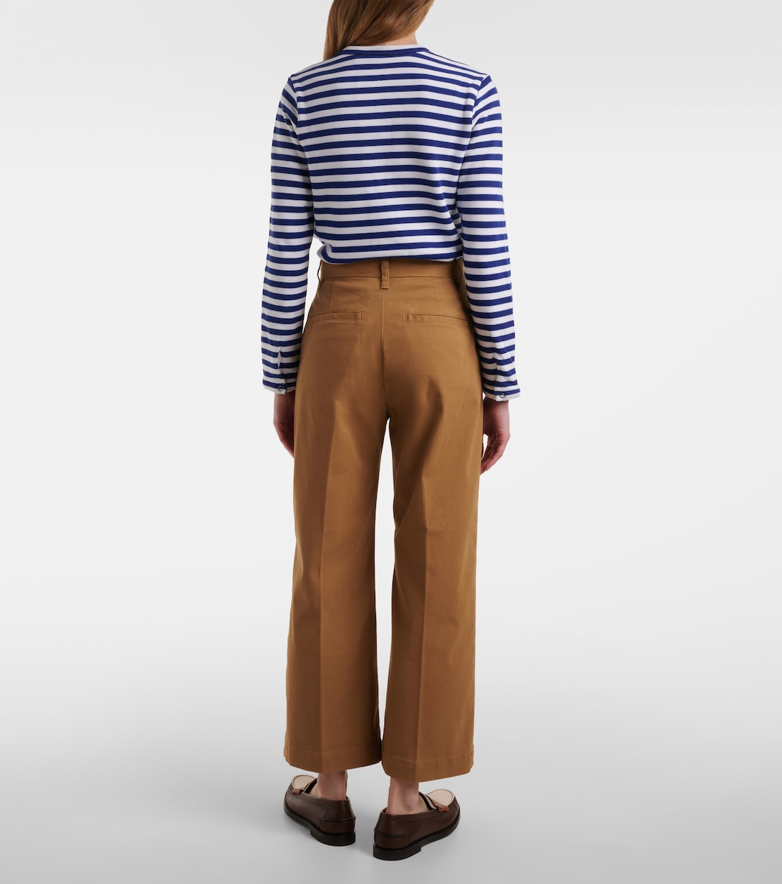 Укороченные брюки-чинос из хлопковой смеси Polo Ralph Lauren, Montana Khaki — фото 3