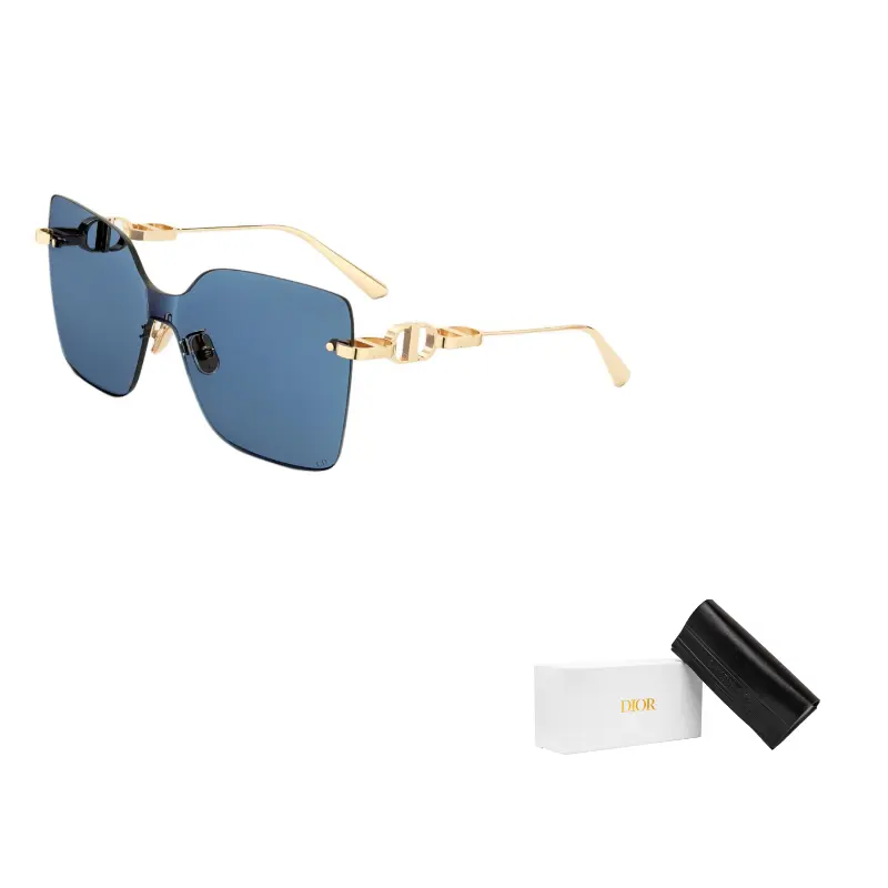 

DIOR Солнцезащитные очки асимметричной формы женские золотые, Gold