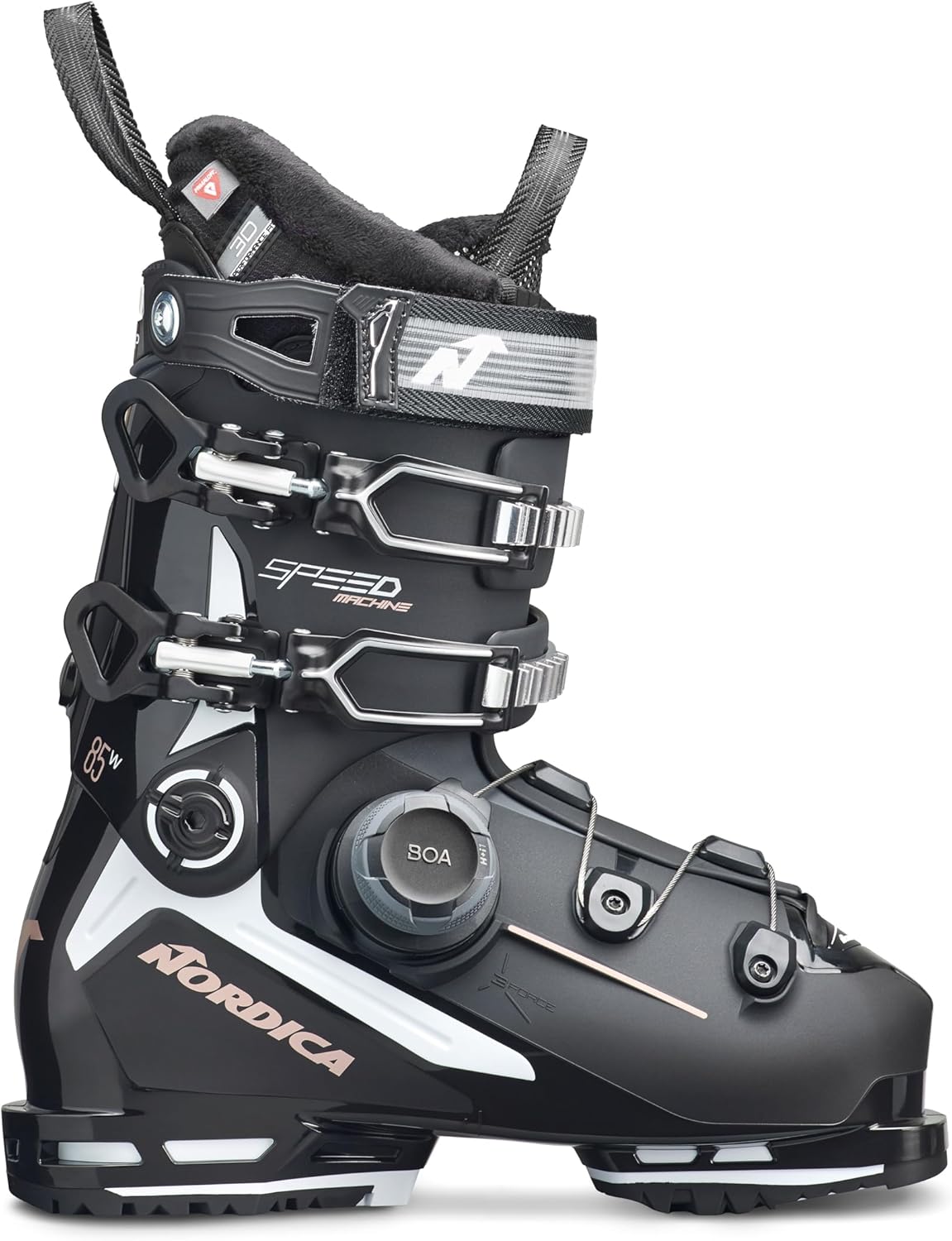 

Женские высокопроизводительные горнолыжные ботинки Nordica Speedmachine 3 BOA 85 W со средней посадкой, Black / White / Pink, Белый, Женские высокопроизводительные горнолыжные ботинки Nordica Speedmachine 3 BOA 85 W со средней посадкой, Black / White / Pi