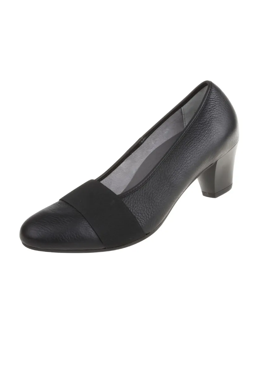 Натуральные туфли-лодочки "Janine" из натуральной кожи оленя Natural Feet, черный