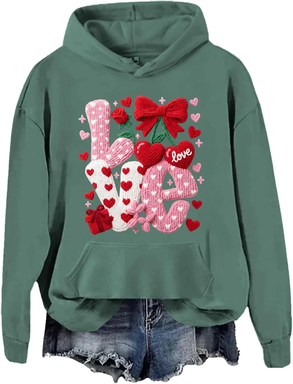 

Свитшот Faux Yarn Valentine JWVEL