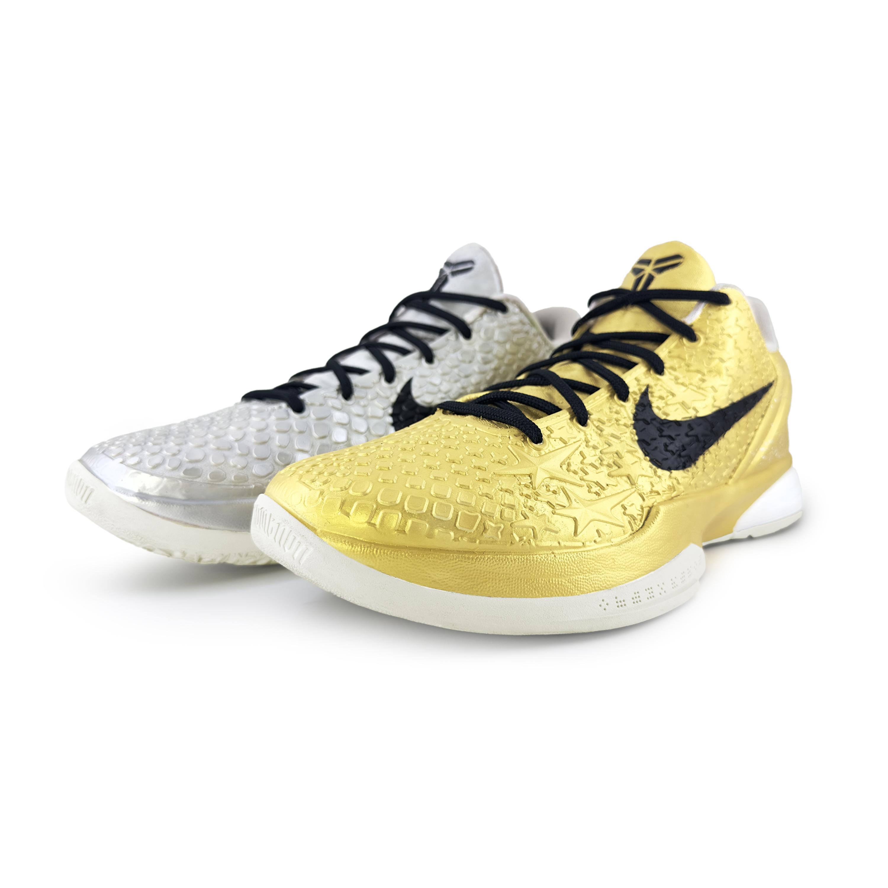 

Nike Баскетбольные кроссовки Zoom Kobe 6 "All Star 2.0" с амортизацией, износостойкие, низкие, мужские, золото и серебро