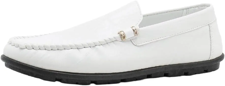 Лоферы из искусственной кожи, Slip On, White UOPYNE