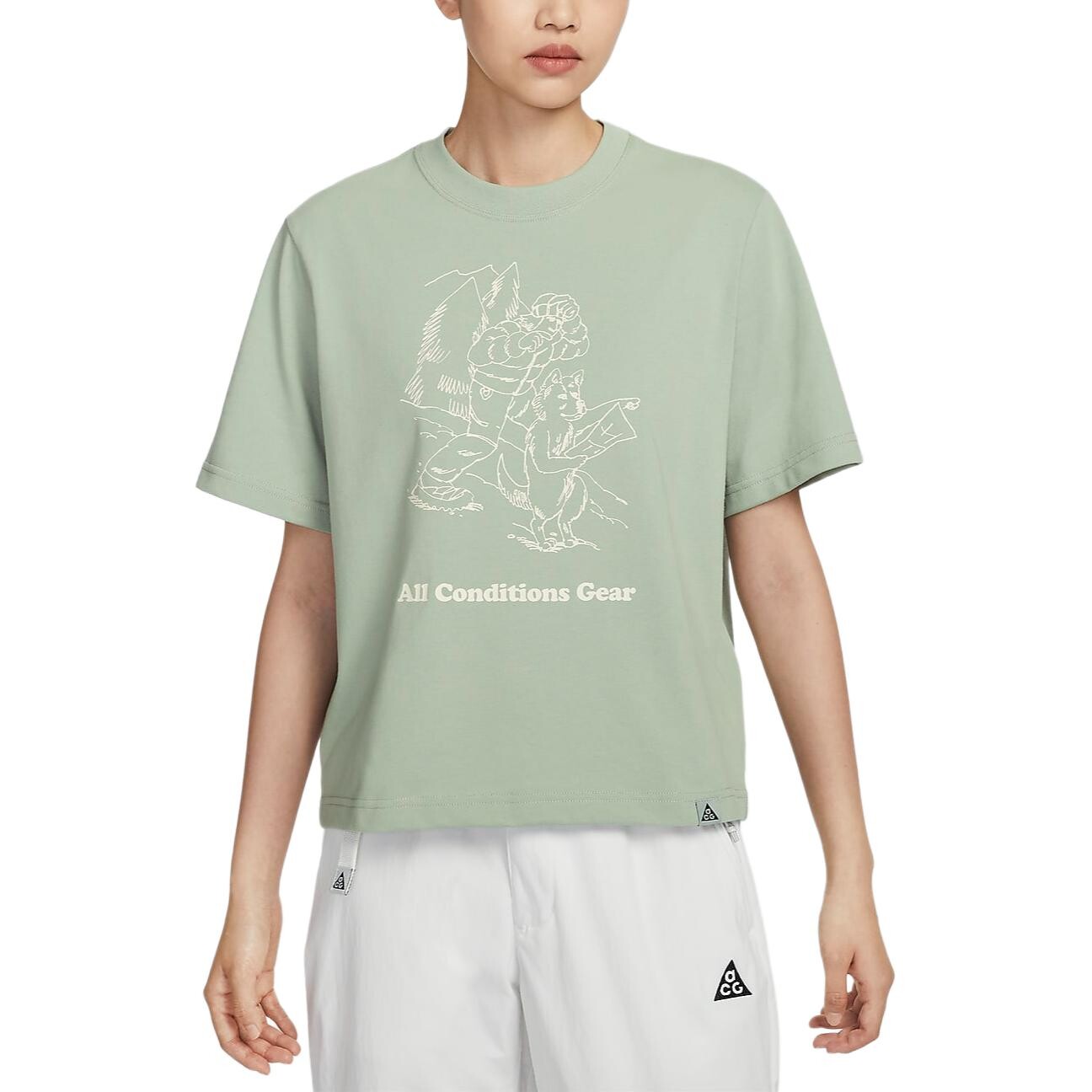 

Футболка ACG женская Horizon Green Nike