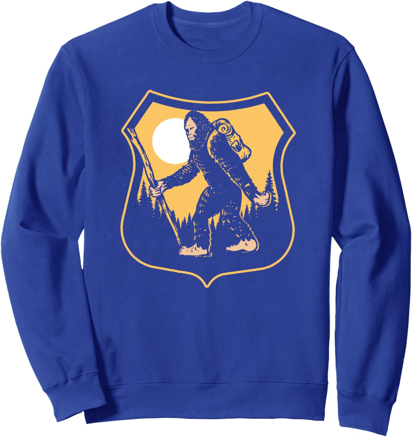 

Походы, Бигфут, природа, Сасквоч, винтажная ретро-толстовка Sasquatch Garage, синий