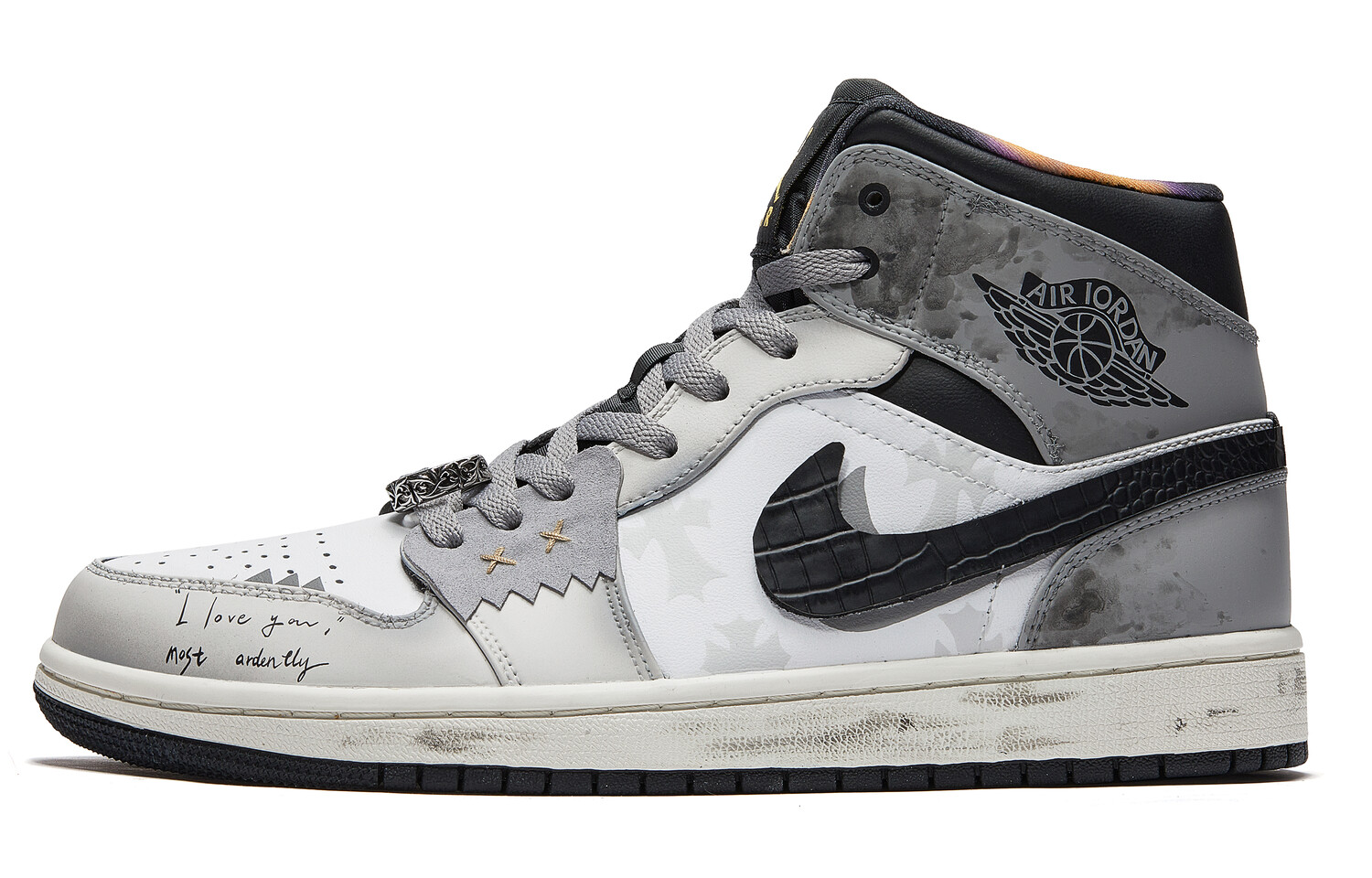 

Jordan Air Jordan 1 винтажные баскетбольные кроссовки мужские, Gray, Серый, Jordan Air Jordan 1 винтажные баскетбольные кроссовки мужские, Gray