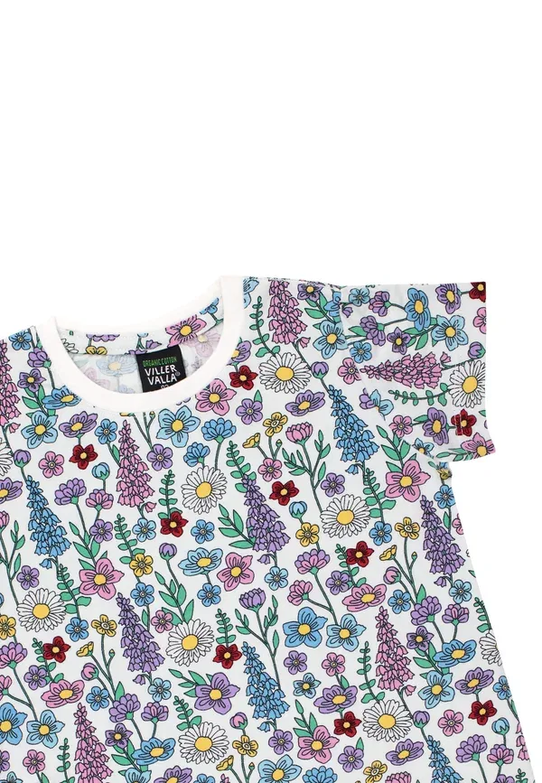 Футболка Villervalla 0143mta print t-shirt, дикие цветы — фото 3