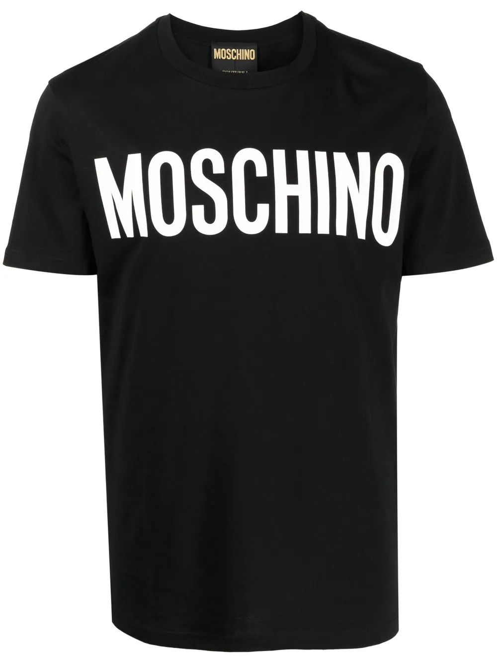 

Футболка с логотипом Moschino, черный