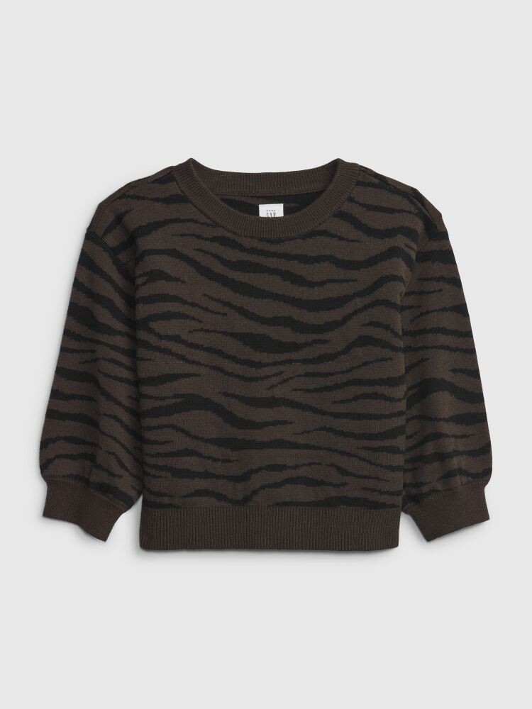 

Свитер с узором Gap, коричневый