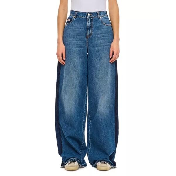 

Джинсы straight leg denim pant Alexander Mcqueen, синий