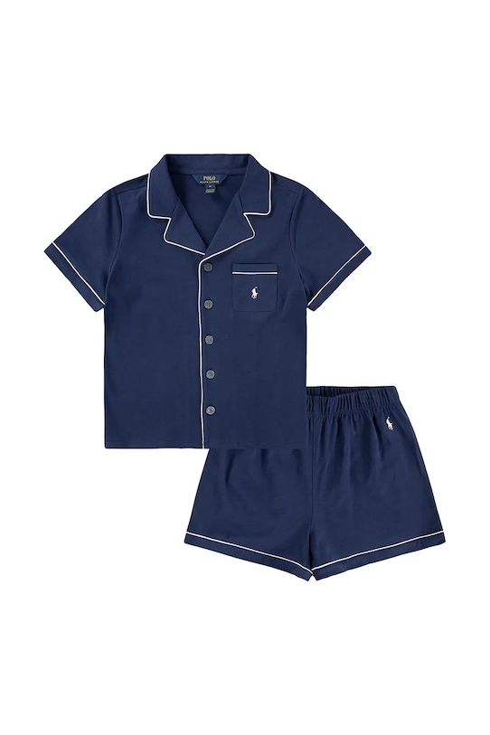 

Детская хлопковая пижама Polo Ralph Lauren, темно-синий