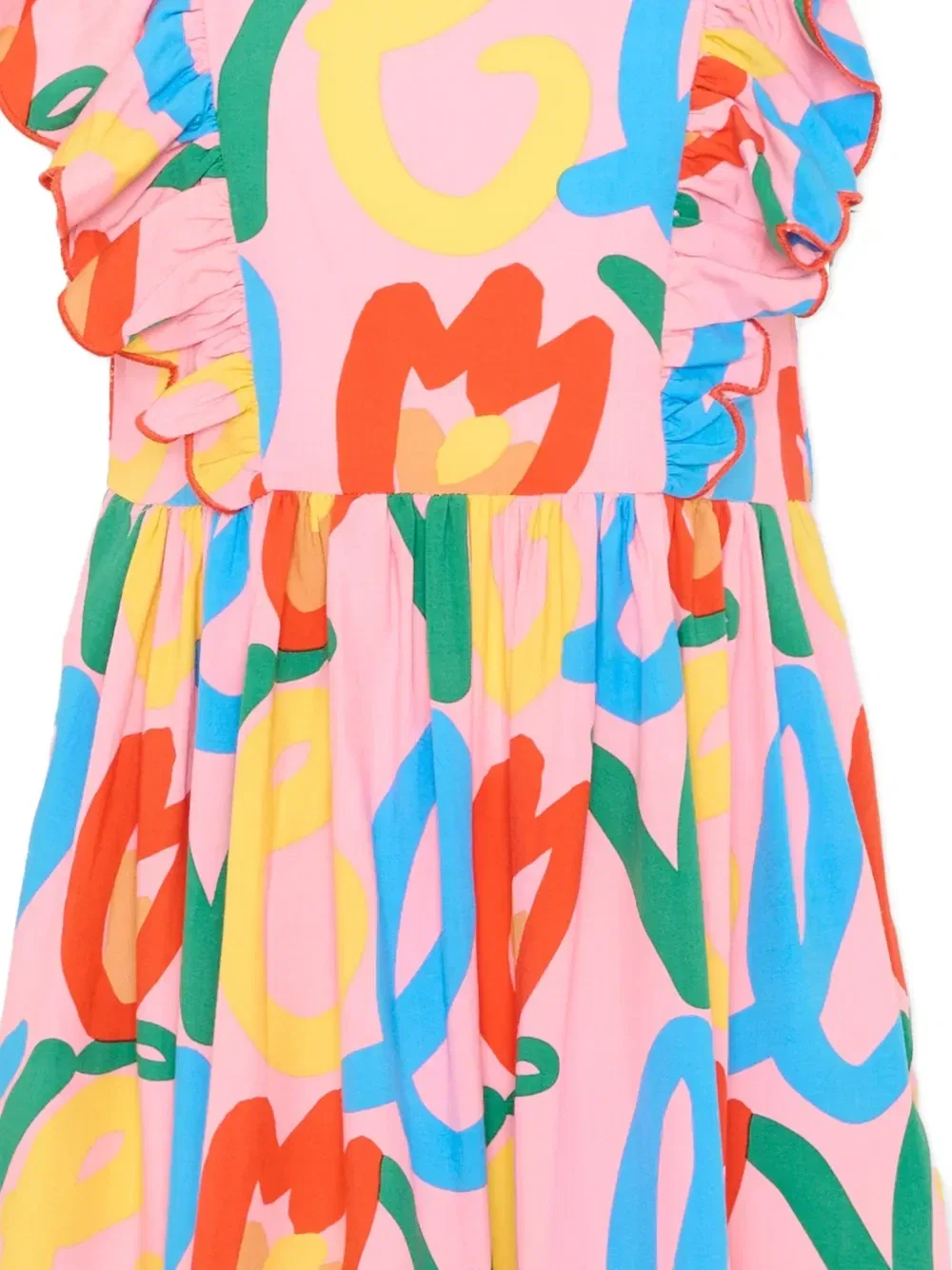 Платье с принтом Stella McCartney Kids, розовый — фото 3