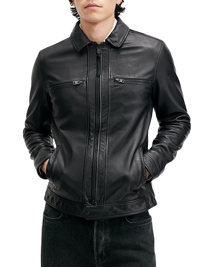 

Кожаная куртка ALLSAINTS Luck, черный