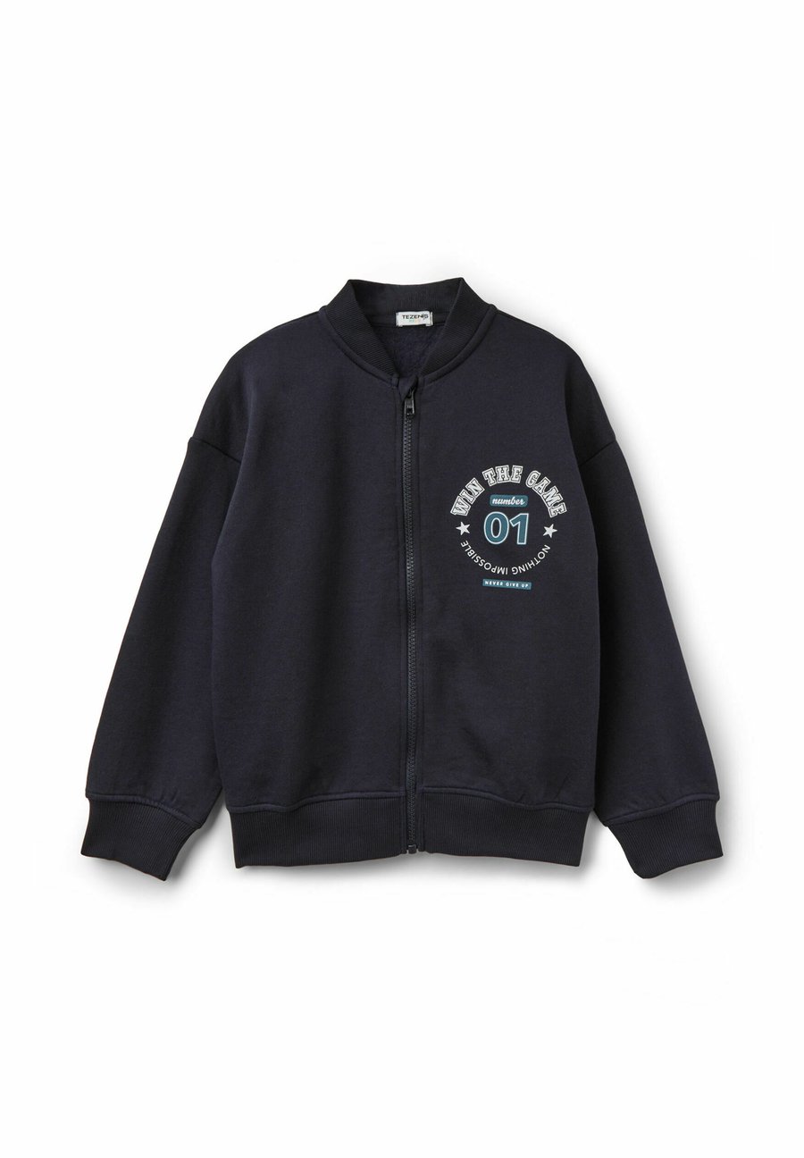 Толстовка Tezenis Zip-up sweatshirt, Blue/Raw Denim