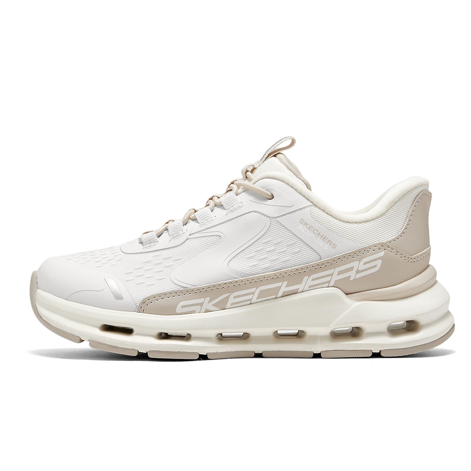 

Нескользящие, износостойкие, легкие, амортизирующие низкие кроссовки для детей Skechers Kids, Natural