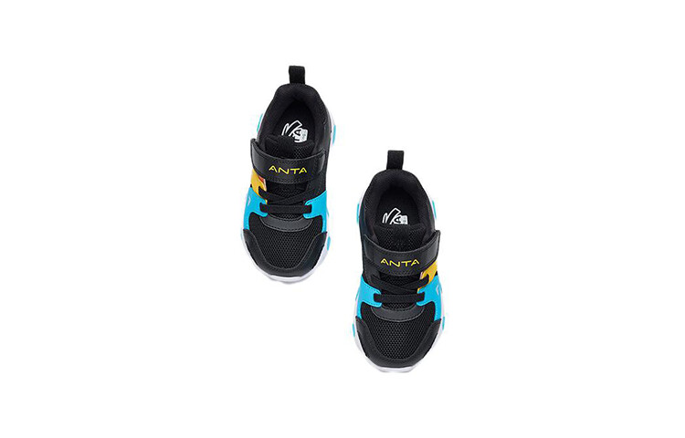Кроссовки Anta kids Toddler Shoes TD Low-top Black/Blue/Red — фото 3