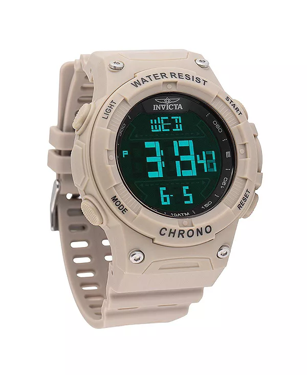 

Мужские часы Invicta Racing 47526 с цифровым gmt/будильником и черным циферблатом Invicta, brown