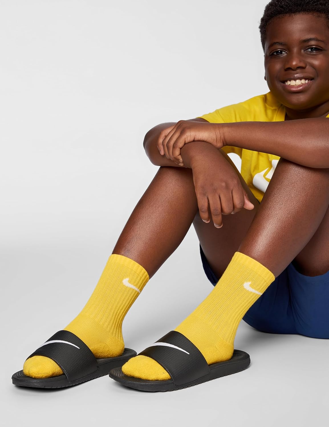 Сандалии Nike Kawa для детей, черно-белый — фото 3