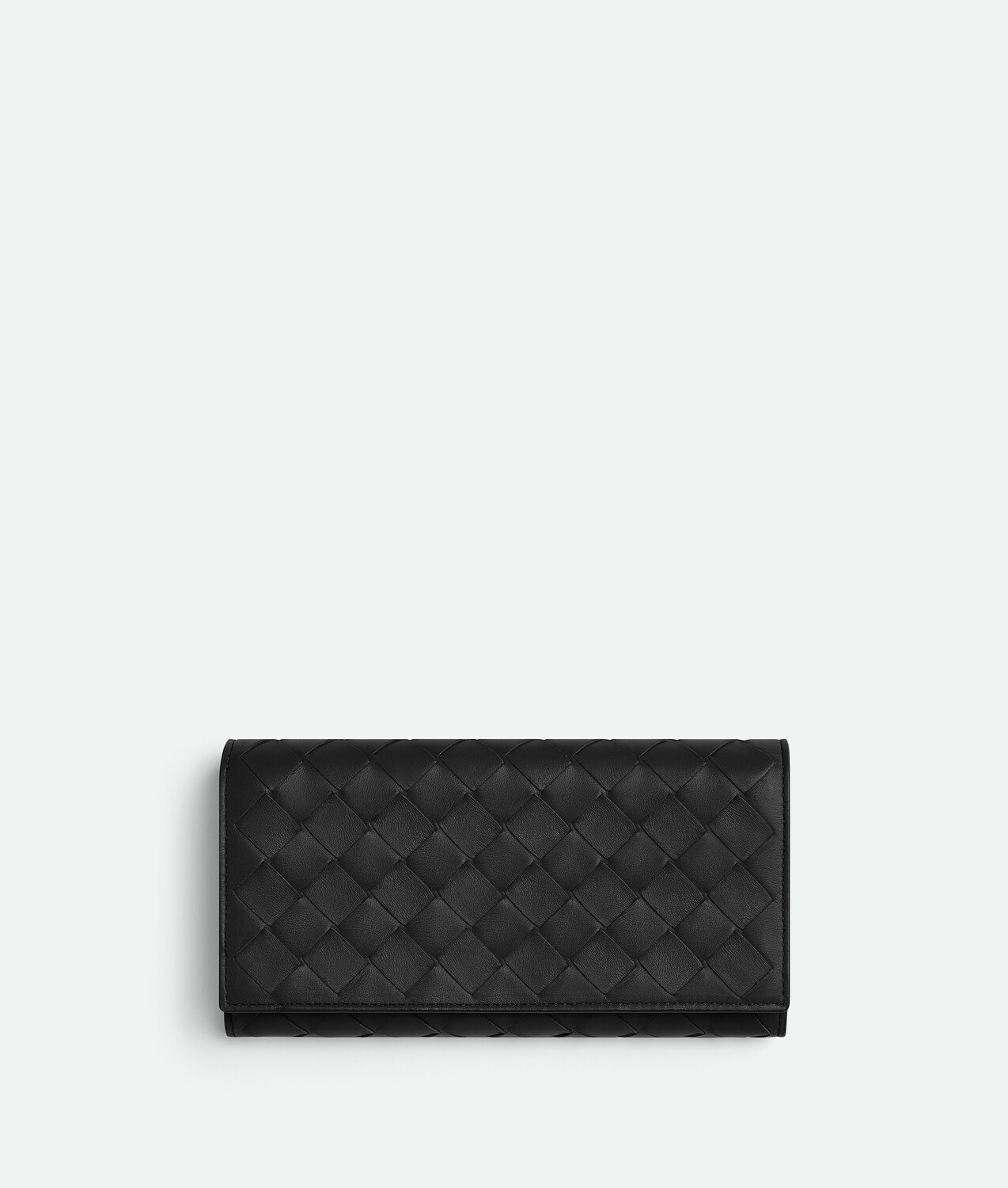 

Intrecciato large flap wallet BOTTEGA VENETA, черный