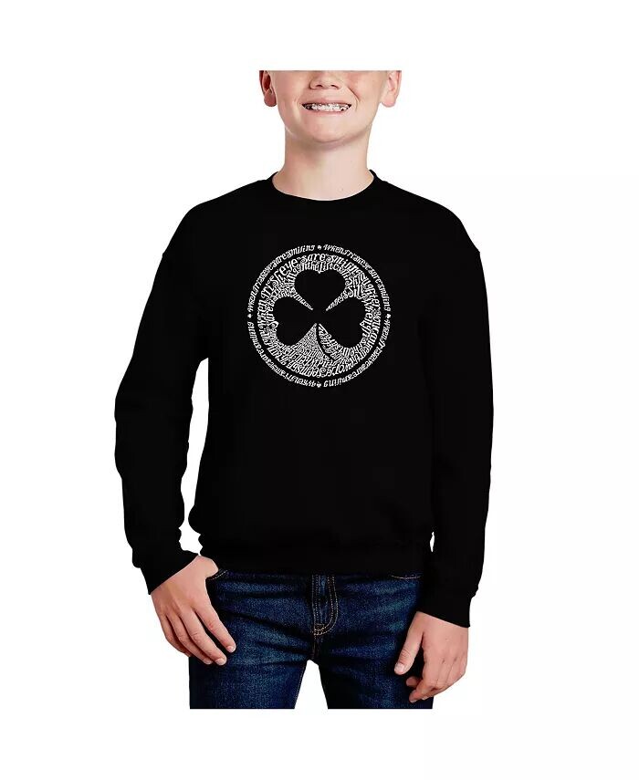 

Текст песни When Irish Eyes Are Smiling - Big Boy's Word Art Crewneck Sweatshirt La Pop Art, черный