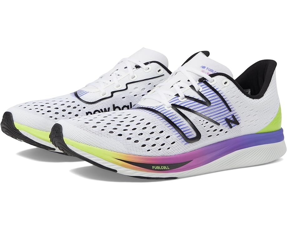 Кроссовки New Balance FuelCell SuperComp Pacer, цвет White/Electric Indigo