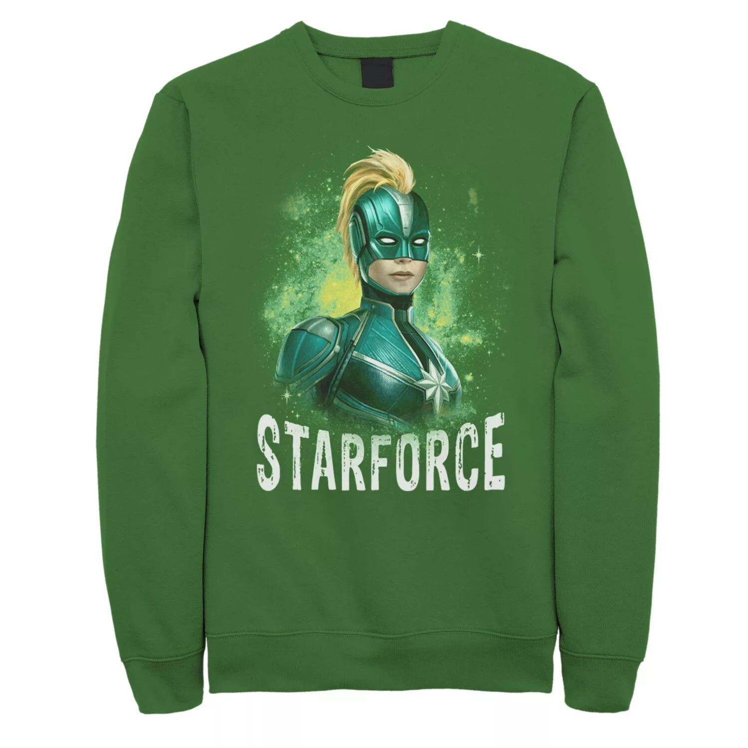 

Мужской флисовый пуловер с рисунком Captain Starforce Portrait Marvel