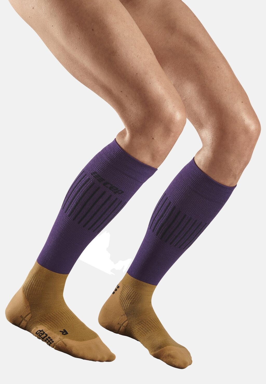 

Гольфы COMPRESSION ULTRALIGHT SKIING TALL CEP, цвет purple brown