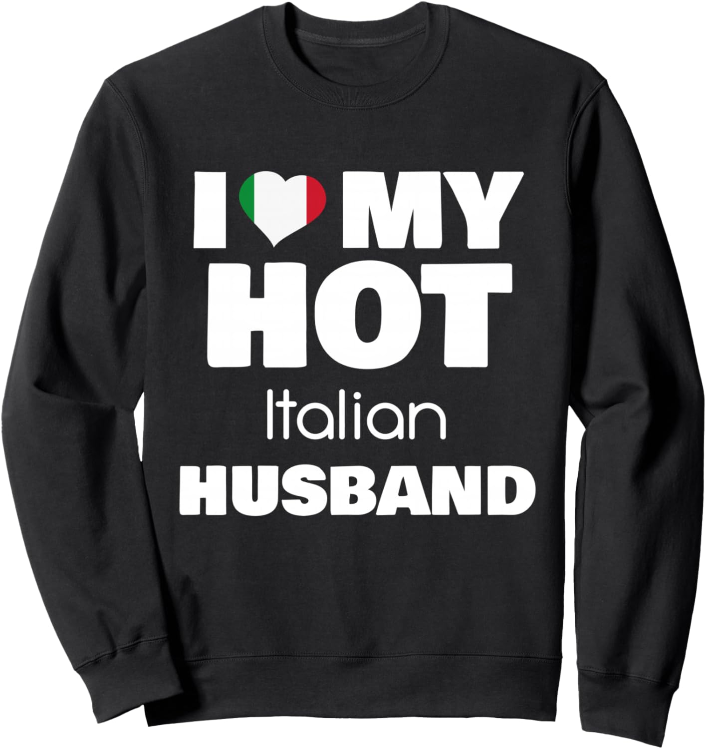 

Толстовка «Замужем за привлекательным итальянцем. Я люблю своего итальянского мужа» Married To Amazing Italian Husband, черный