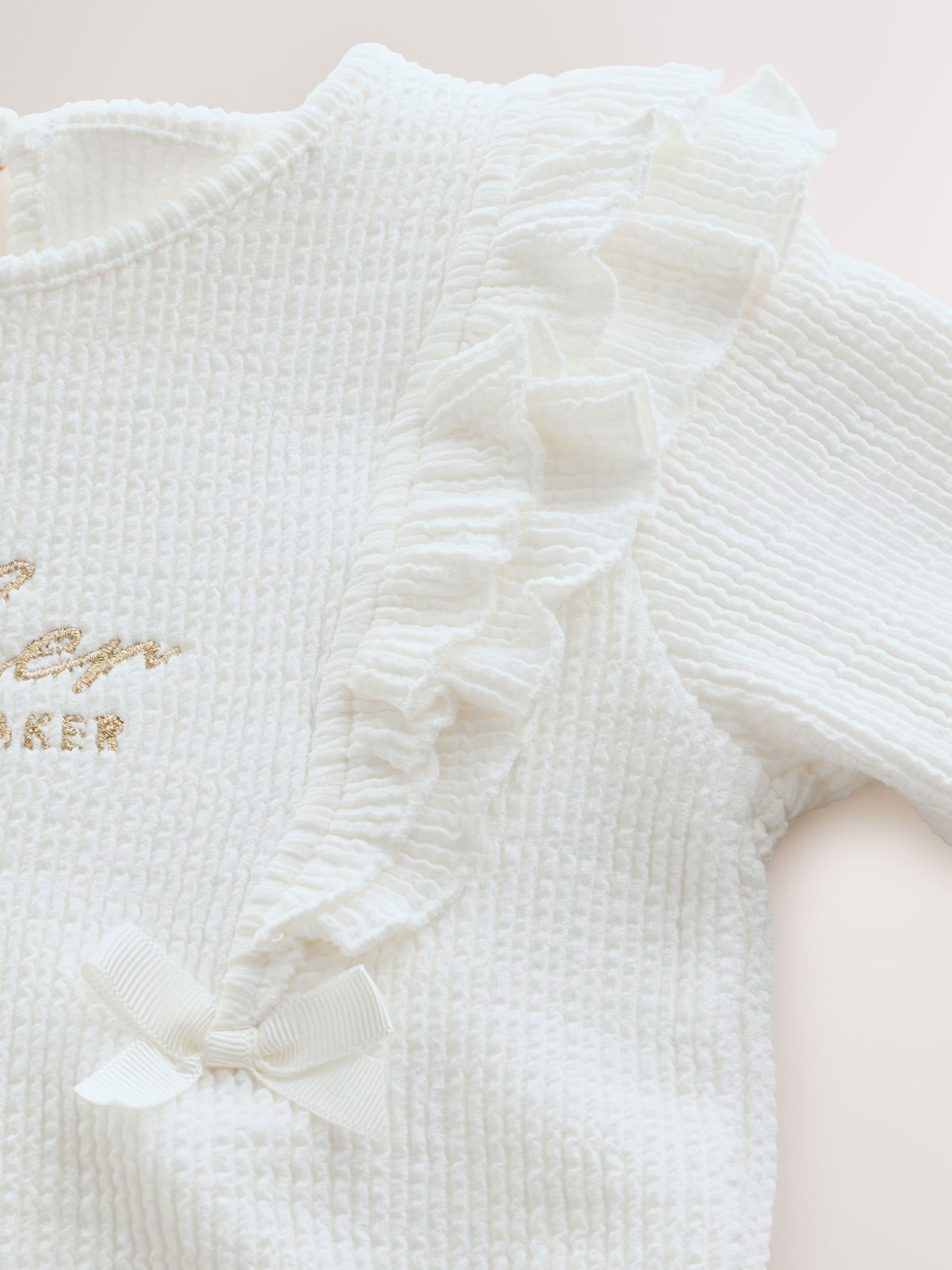 Baker by Ted Baker Ромпер/боди в белом цвете — фото 3