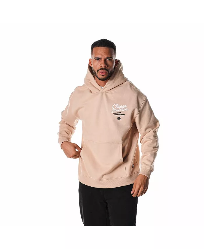 

Мужская и женская кремовая толстовка с капюшоном Chicago Blackhawks The Wild Collective