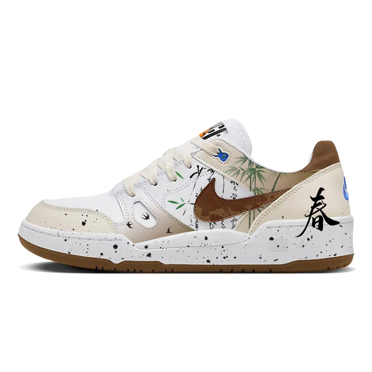 

Nike Кроссовки для скейтбординга Full Force, низкие, мужские, коричневые/белые