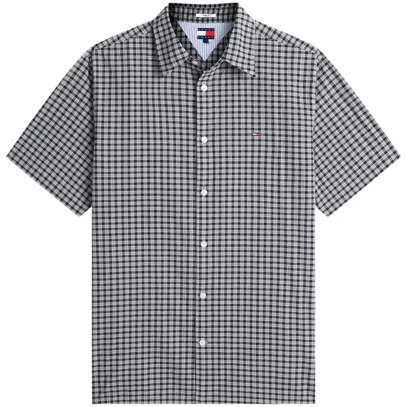 Рубашка мужская с отложным воротником Moderate Tommy Hilfiger, Black Plaid BDS