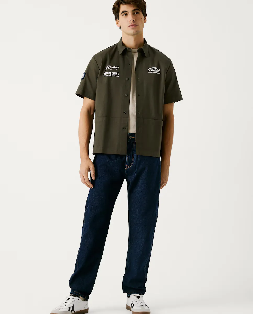 

Ковбойские джинсы для мужчин Red Bull Racing с зауженным кроем Pepe Jeans, синий